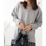 グレー | Vネックニット レディース トップス | SHUSHU