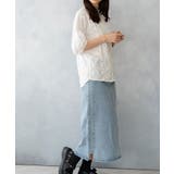 デニムスカート スリット入り ミモレ丈 | SHUSHU | 詳細画像12