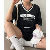 Vネックプリントセットアップ 上下セット セットアップ | SHUSHU | 詳細画像6 