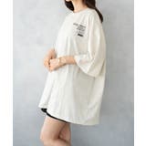 MotivationロゴプリントオーバーサイズTシャツ | SHUSHU | 詳細画像19