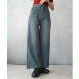 ダブルボタン ワイド デニム パンツ | SHUSHU | 詳細画像9 