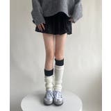 レッグウォーマー ソックス 配色靴下 | SHUSHU | 詳細画像20 