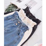 ハイウエスト デニム ショートパンツ | SHUSHU | 詳細画像3 