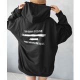 ブラック | 薄手 ビックシルエット バックプリント プルパーカー | SHUSHU