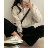 薄手 クロップド フルジップ スエット ブルゾン | SHUSHU | 詳細画像10 