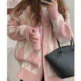 アーガイル柄 ニット カーディガン | SHUSHU | 詳細画像1 