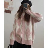 アーガイル柄 ニット カーディガン | SHUSHU | 詳細画像2 