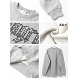 裏起毛ぼかしアーチロゴトレーナー スウェット 長袖 | 子ども服 SHUSHU | 詳細画像8 