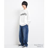 裏起毛ぼかしアーチロゴトレーナー スウェット 長袖 | 子ども服 SHUSHU | 詳細画像6 