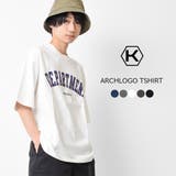 カラーアーチロゴプリントTシャツ トップス 半袖 | 子ども服 SHUSHU | 詳細画像1 