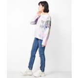 袖メッシュ切り替えロングTシャツ トップス ロンT | 子ども服 SHUSHU | 詳細画像3