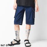 ネイビー | デニムカーゴハーフパンツ ボトムス 半ズボン | 子ども服 SHUSHU