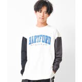 オフホワイト | アーチロゴプリントロングTシャツ トップス 長袖 | 子ども服 SHUSHU
