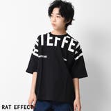 ブラック | ビックロゴプリントドルマンTシャツ トップス カットソー | 子ども服 SHUSHU
