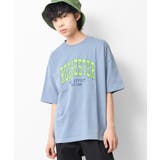 ライトブルー | アーチロゴプリントTシャツ トップス カットソー | 子ども服 SHUSHU
