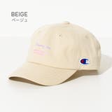 ベージュ | Champion キッズカラーロゴプリントツイルキャップ 帽子 | 子ども服 SHUSHU