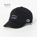 ブラック | Champion キッズカラーロゴプリントツイルキャップ 帽子 | 子ども服 SHUSHU