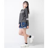 襟ロゴ袖メッシュ切り替えTシャツ トップス ロンT | 子ども服 SHUSHU | 詳細画像3 