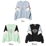裏起毛袖シェブロン切り替えカレッジロゴトレーナー トップス あったか | 子ども服 SHUSHU | 詳細画像9