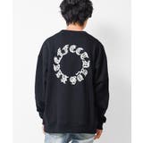 ブラック | 裏起毛バックサークルロゴトレーナー スウェット トップス | 子ども服 SHUSHU