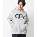 杢グレー | 裏起毛ロゴアップリケ刺繍フーディー パーカー スウェット | 子ども服 SHUSHU