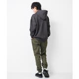 裏起毛ロゴアップリケ刺繍フーディー パーカー スウェット | 子ども服 SHUSHU | 詳細画像4 