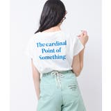 オフホワイト | バックプリントフレンチスリーブTシャツ トップス 半袖 | 子ども服 SHUSHU