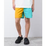マスタード×エメラルド | ベーシックスイムショートパンツ 水着 ビーチパンツ | 子ども服 SHUSHU