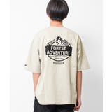 グレイッシュベージュ | FOREST ADVENTUREビッグTシャツ トップス | 子ども服 SHUSHU