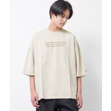 グレイッシュベージュ | FLOWERピグメントスーパービッグTシャツ トップス カットソー | 子ども服 SHUSHU