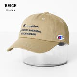 ベージュ | Champion キッズツイルロゴキャップ 帽子 | 子ども服 SHUSHU