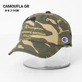 カモフラGR | Champion キッズツイルロゴキャップ 帽子 | 子ども服 SHUSHU