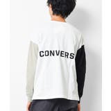 オフホワイト | CONVERSE 別注ポケット付きロングTシャツ カットソー | 子ども服 SHUSHU