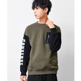 カーキ | CONVERSE 別注裏起毛MA 1トレーナー | 子ども服 SHUSHU