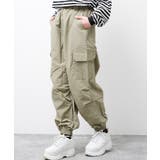 カーキ | ナイロンカーゴジョガーパンツ ボトムス 子供服 | 子ども服 SHUSHU