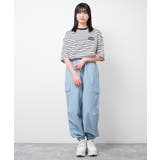 ビッグボーダーハーフスリーブTシャツ トップス ロンT | 子ども服 SHUSHU | 詳細画像6 