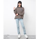 袖リブボーダーロングTシャツ トップス ロンT | 子ども服 SHUSHU | 詳細画像4 