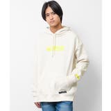 アイボリー | 裏起毛高周波ワッペンフーディー パーカー トップス | 子ども服 SHUSHU