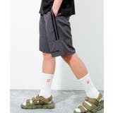 チャコールグレー | CONVERSE 別注ドライポリサイドラインショートパンツ ボトムス | 子ども服 SHUSHU