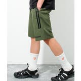 カーキ | CONVERSE 別注ドライポリサイドラインショートパンツ ボトムス | 子ども服 SHUSHU