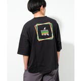 ブラック | KANGOL 別注蛍光ロゴアートTシャツ トップス | 子ども服 SHUSHU