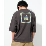 チャコールグレー | KANGOL 別注蛍光ロゴアートTシャツ トップス | 子ども服 SHUSHU