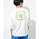 オフホワイト | KANGOL 別注蛍光ロゴアートTシャツ トップス | 子ども服 SHUSHU