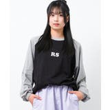ロゴプリントラグランロングTシャツ トップス ロンT | 子ども服 SHUSHU | 詳細画像2 