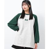 ロゴプリントラグランロングTシャツ トップス ロンT | 子ども服 SHUSHU | 詳細画像3 