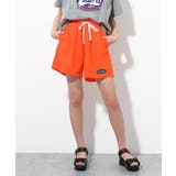 オレンジ | ナイロンスポーティーショートパンツ ボトムス 半ズボン | 子ども服 SHUSHU