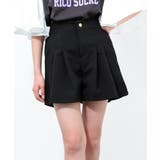 ブラック | タックフレアショートパンツ ボトムス 半ズボン | 子ども服 SHUSHU