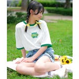 バックプリントリンガーTシャツ トップス 半袖 | 子ども服 SHUSHU | 詳細画像5