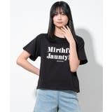 ブラック | バッククロスTシャツ トップス 半袖 | 子ども服 SHUSHU