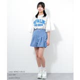 カレッジロゴ袖フレアTシャツ トップス 半袖 | 子ども服 SHUSHU | 詳細画像5 